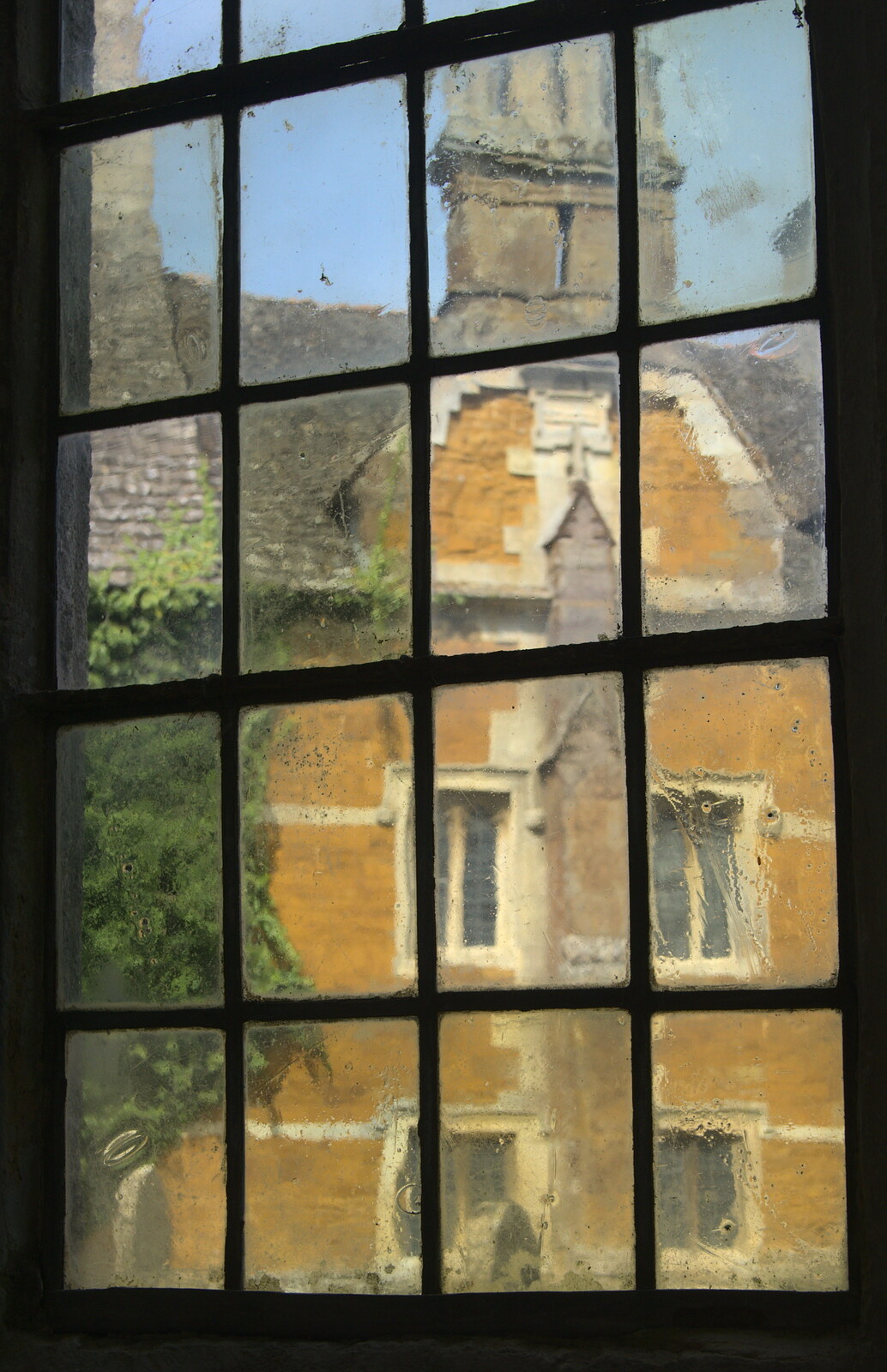 View of the Bede house through a window from The BSCC Weekend Away, Lyddington, Rutland - 9th May 2015