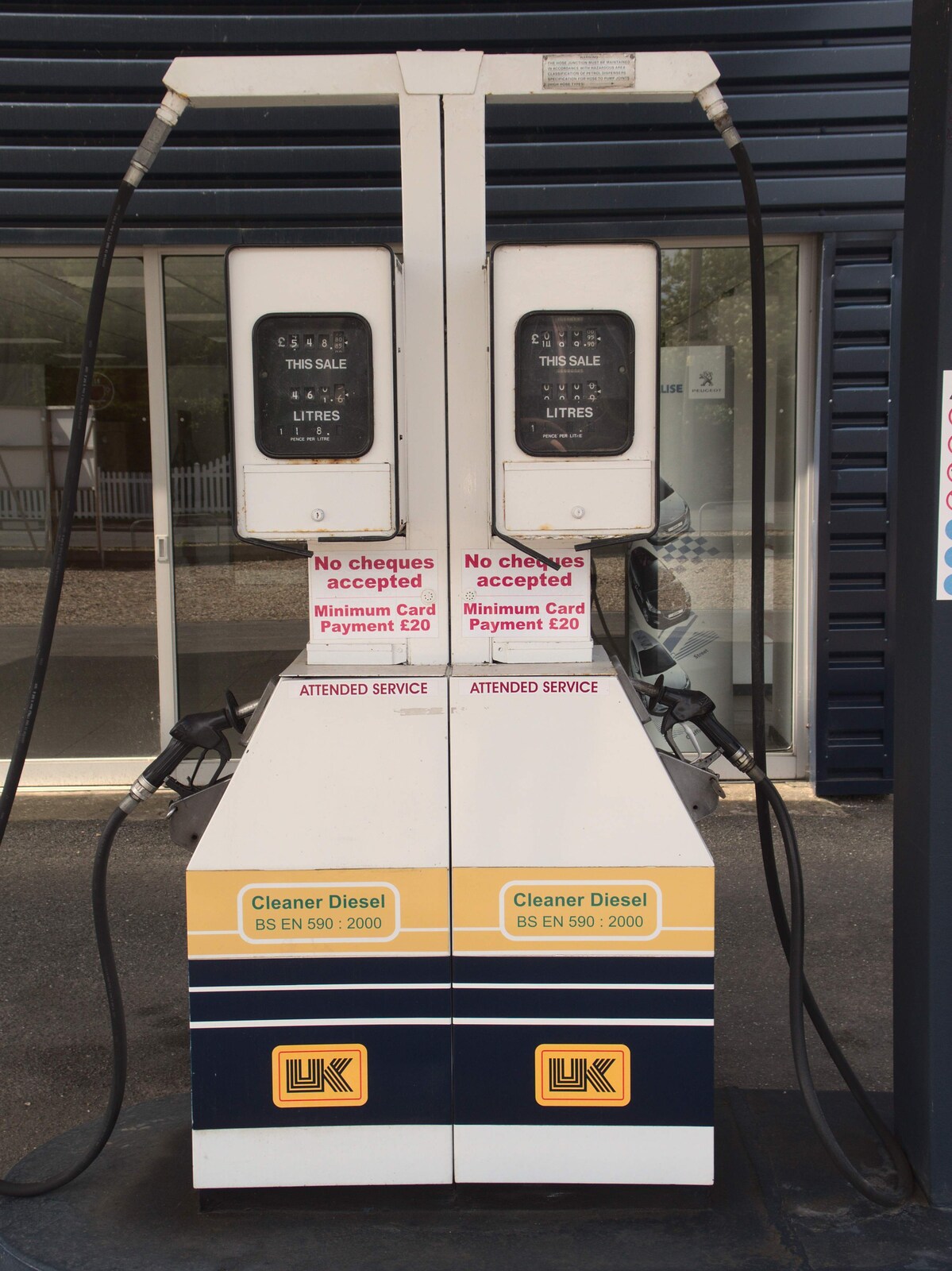 Now-derelict petrol pumps from A Derelict Petrol Station, Palgrave, Suffolk - 16th May 2015