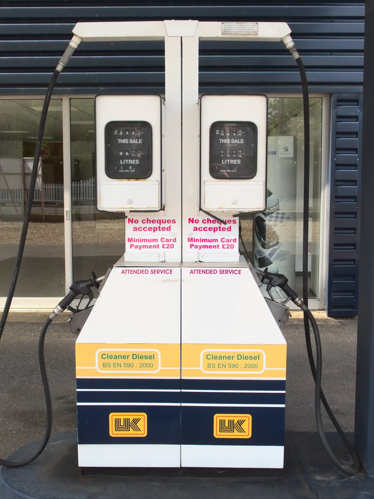 Now-derelict petrol pumps, from A Derelict Petrol Station, Palgrave, Suffolk - 16th May 2015