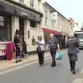 Busking on Mere Street, A Derelict Petrol Station, Palgrave, Suffolk - 16th May 2015