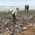 Fred does a recce of the rock pools on the beach, A Birthday Camping Trip, East Runton, North Norfolk - 26th May 2015