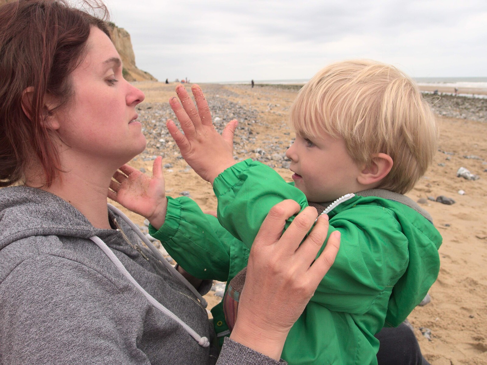Isobel and Harry from A Birthday Camping Trip, East Runton, North Norfolk - 26th May 2015