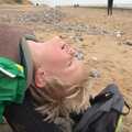 Harry's upside-down, A Birthday Camping Trip, East Runton, North Norfolk - 26th May 2015