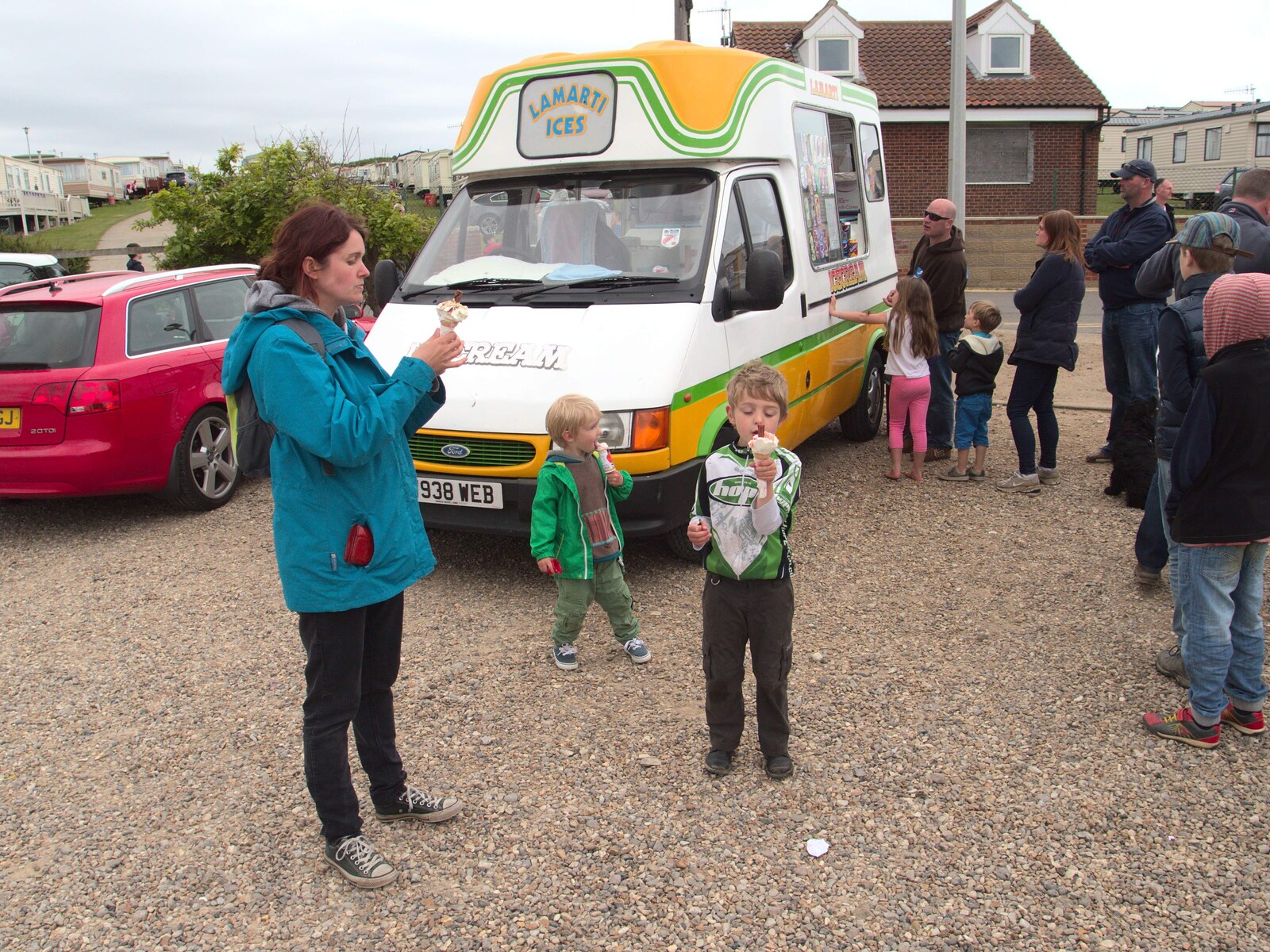 It's time for an ice cream from A Birthday Camping Trip, East Runton, North Norfolk - 26th May 2015