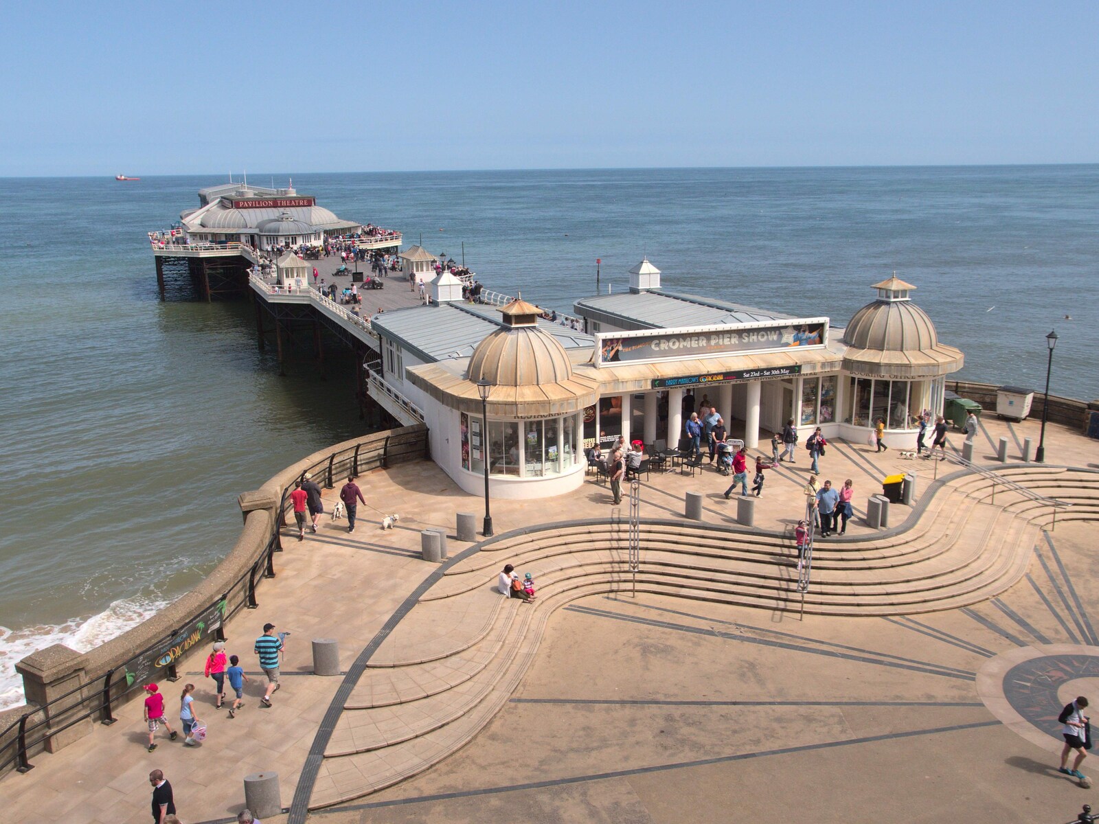Cromer pier from A Birthday Camping Trip, East Runton, North Norfolk - 26th May 2015