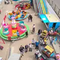 A view of the amusements from the helter skelter, A Birthday Camping Trip, East Runton, North Norfolk - 26th May 2015