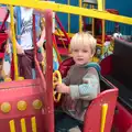 Harry on a fire engine, A Birthday Camping Trip, East Runton, North Norfolk - 26th May 2015