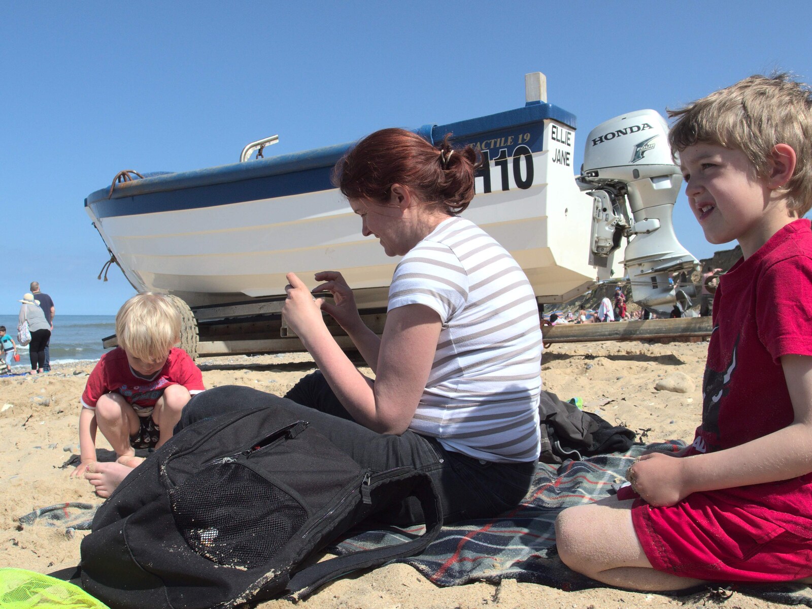 Back on the beach at East Runton from A Birthday Camping Trip, East Runton, North Norfolk - 26th May 2015