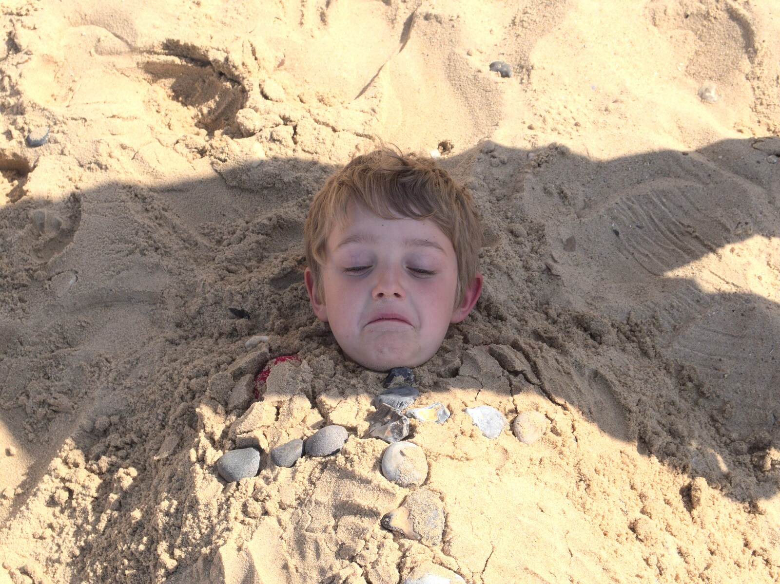 Fred the Head from A Birthday Camping Trip, East Runton, North Norfolk - 26th May 2015