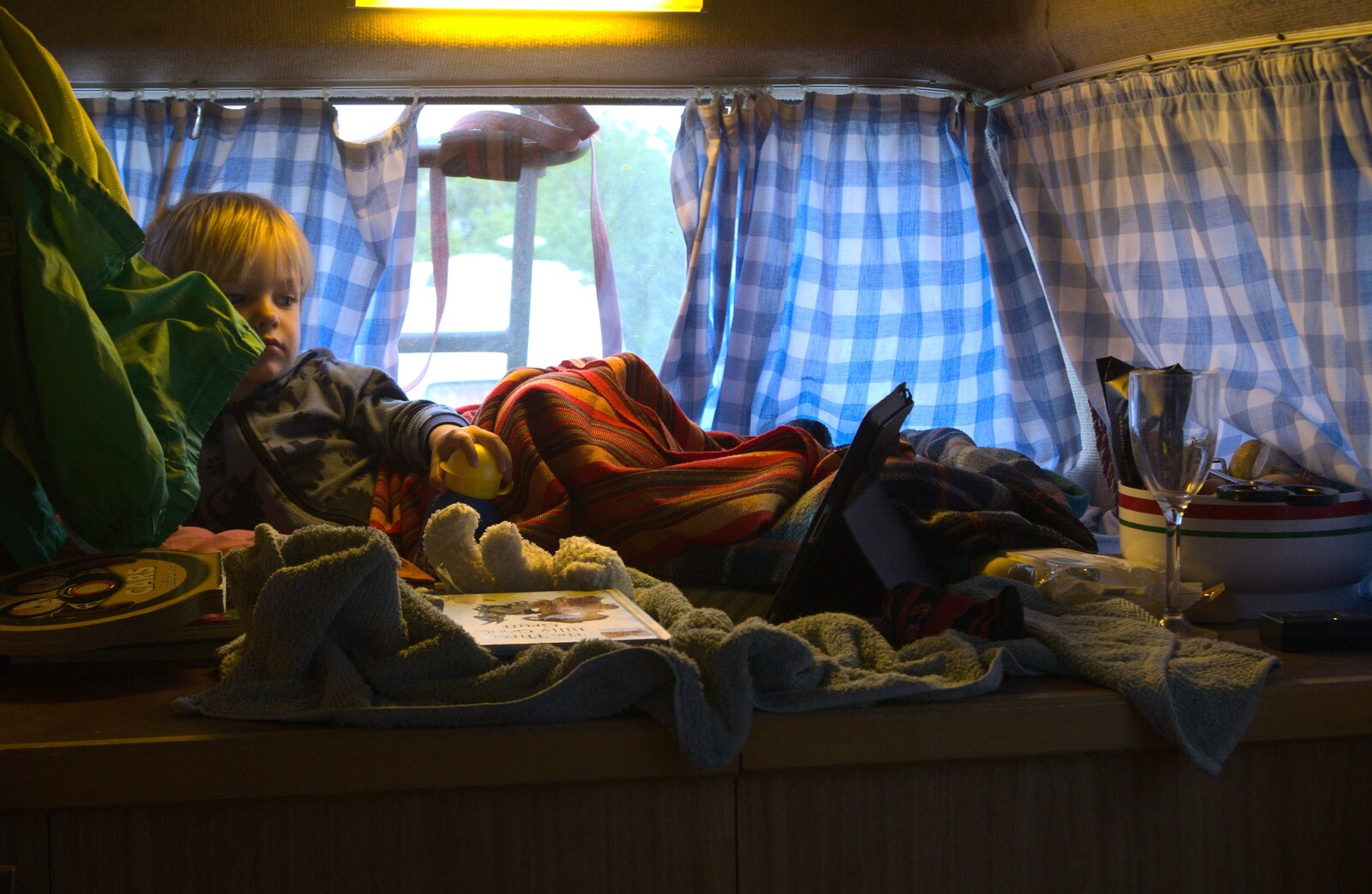 Harry's in his Nest from A Birthday Camping Trip, East Runton, North Norfolk - 26th May 2015