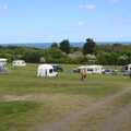 A final view over the campsite and the deep blue sea, A Birthday Camping Trip, East Runton, North Norfolk - 26th May 2015