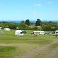 A final view over the campsite and the deep blue sea, A Birthday Camping Trip, East Runton, North Norfolk - 26th May 2015