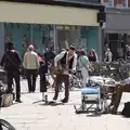 There's some busking action in the middle of town, Punting With Grandad, Cambridge, Cambridgeshire - 6th June 2015