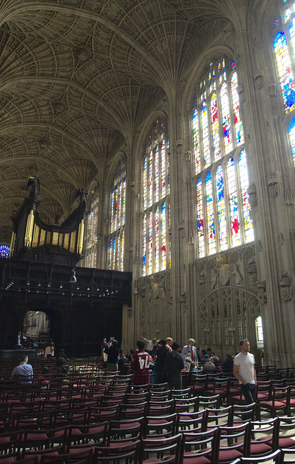 Inside King's Chapel from Punting With Grandad, Cambridge, Cambridgeshire - 6th June 2015