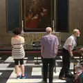 Grandad looks at a Rubens painting, Punting With Grandad, Cambridge, Cambridgeshire - 6th June 2015