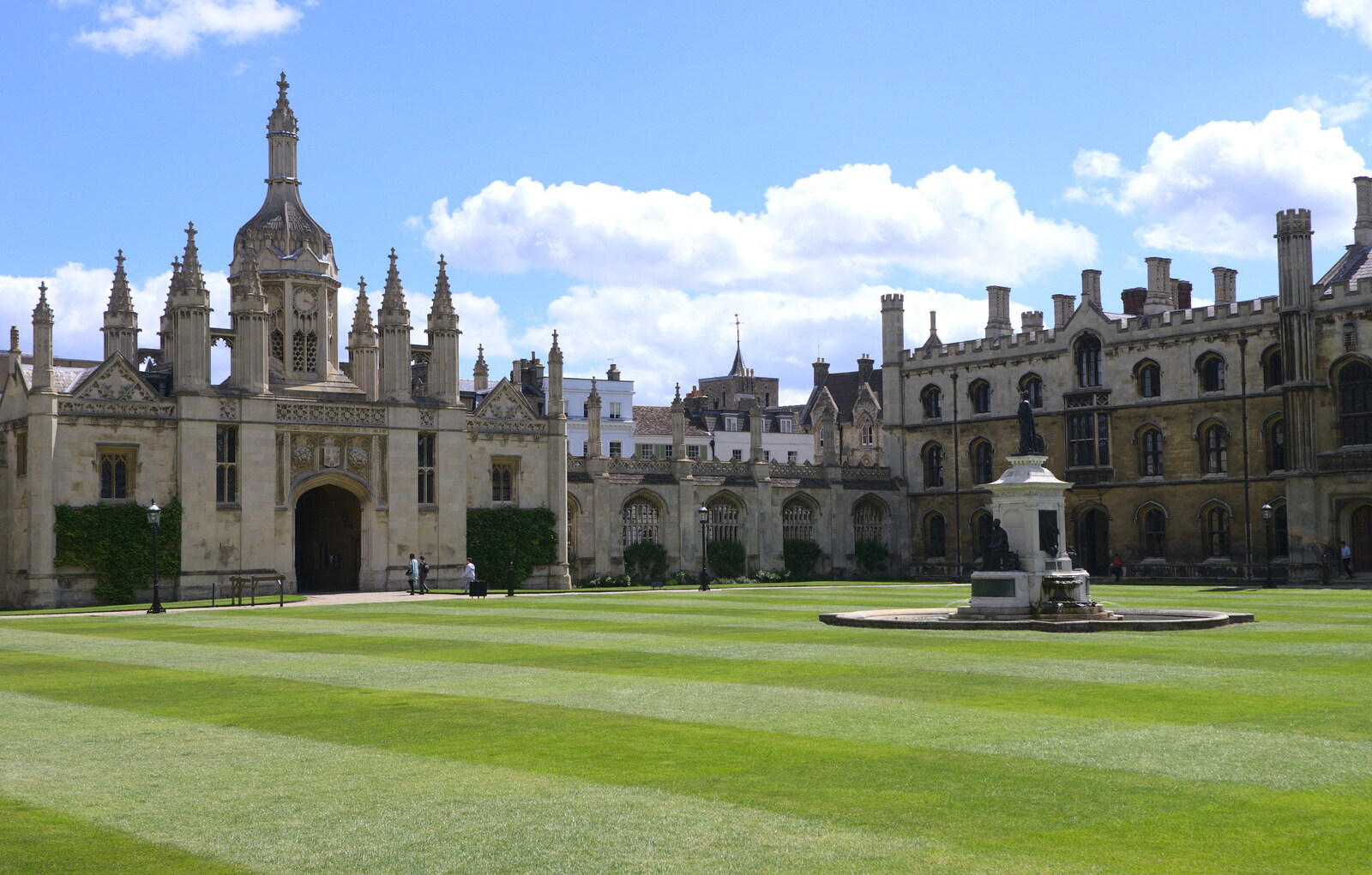 King's college Great Court from Punting With Grandad, Cambridge, Cambridgeshire - 6th June 2015