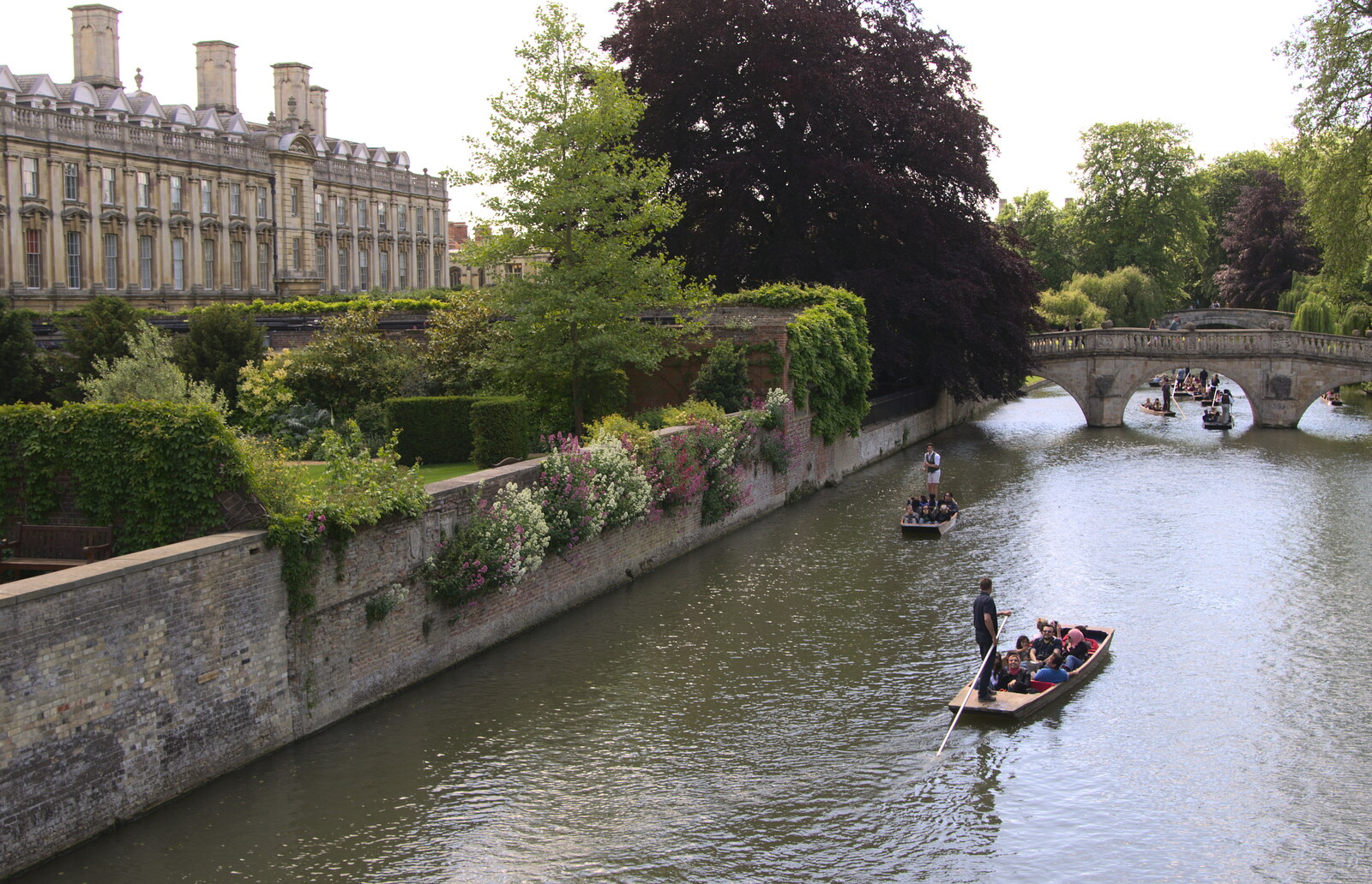 Punting on the Cam from Punting With Grandad, Cambridge, Cambridgeshire - 6th June 2015