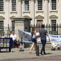 A protest about China Outside the Senate House, Punting With Grandad, Cambridge, Cambridgeshire - 6th June 2015