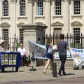 A protest about China Outside the Senate House, Punting With Grandad, Cambridge, Cambridgeshire - 6th June 2015