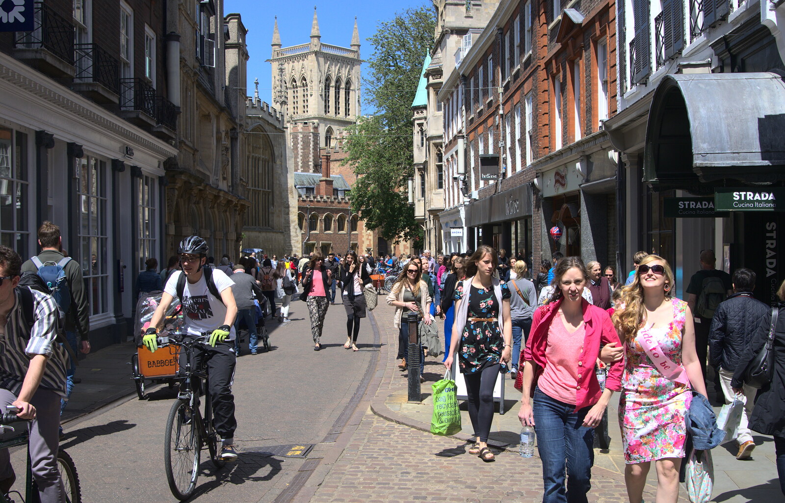 Trinity Street from Punting With Grandad, Cambridge, Cambridgeshire - 6th June 2015