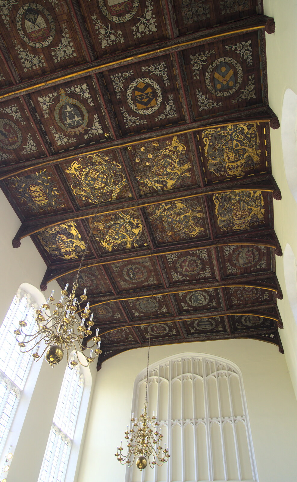 Ornate ceiling from Punting With Grandad, Cambridge, Cambridgeshire - 6th June 2015