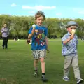 Fred and Harry have scored Ice Cream, Punting With Grandad, Cambridge, Cambridgeshire - 6th June 2015