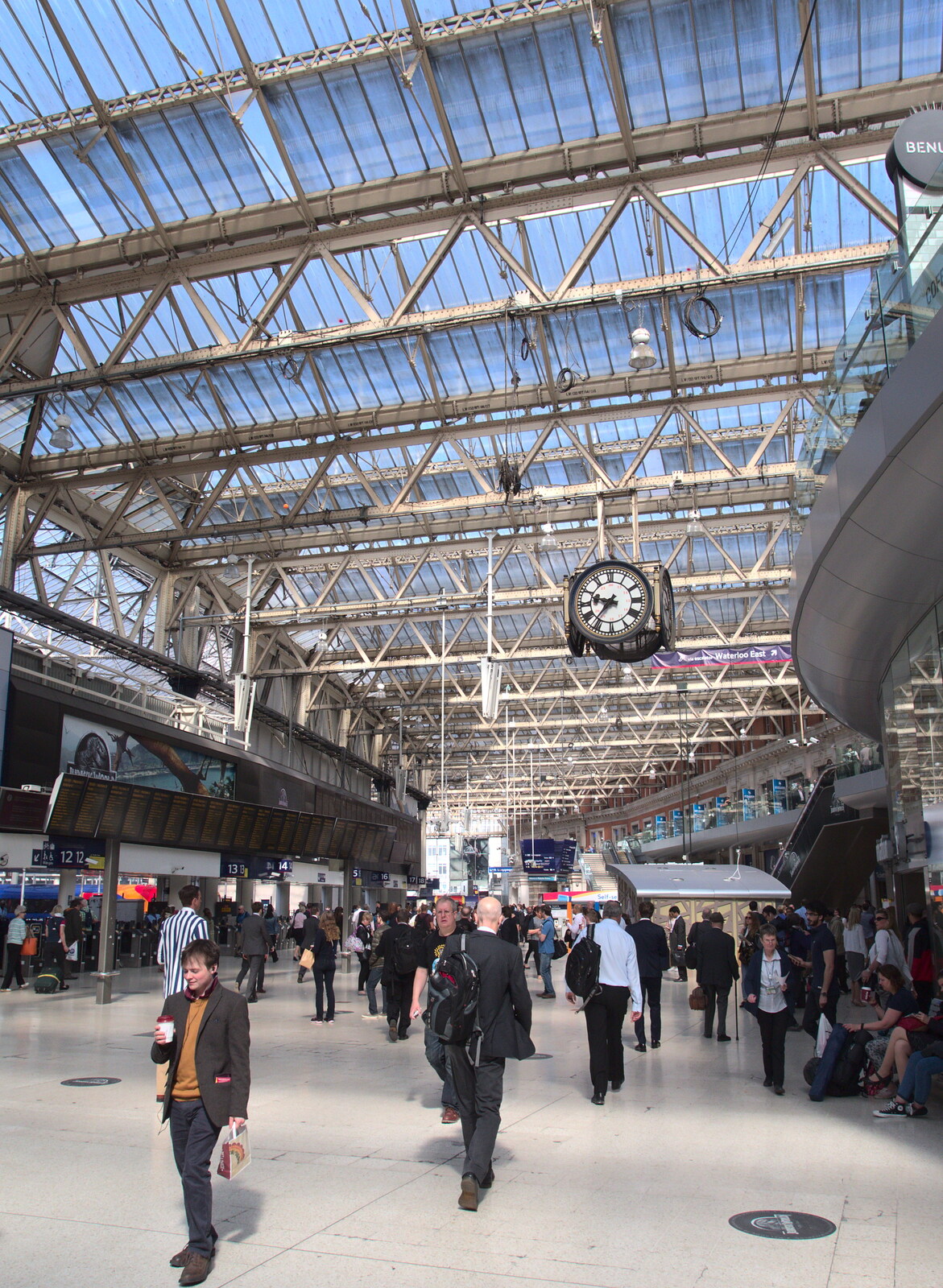 The Waterloo station clock from SwiftKey Does AirSoft, Epsom, Surrey - 11th June 2015