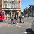 On a traffic island, SwiftKey Does AirSoft, Epsom, Surrey - 11th June 2015