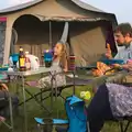 Evening tea, A Wet Weekend of Camping, Waxham Sands, Norfolk - 13th June 2015