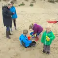 More sand-castle building, A Wet Weekend of Camping, Waxham Sands, Norfolk - 13th June 2015