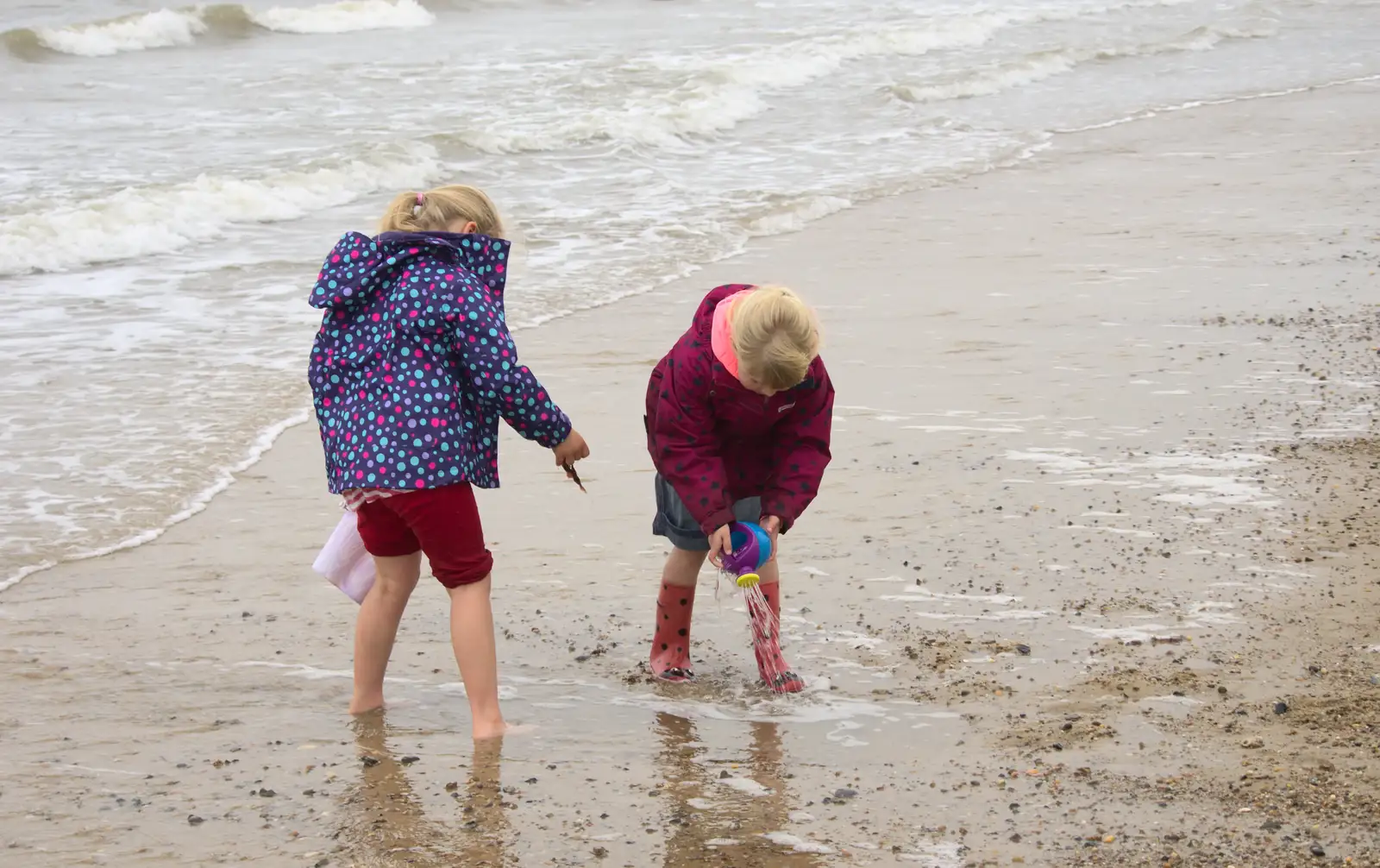 More messing in the sea, from A Wet Weekend of Camping, Waxham Sands, Norfolk - 13th June 2015