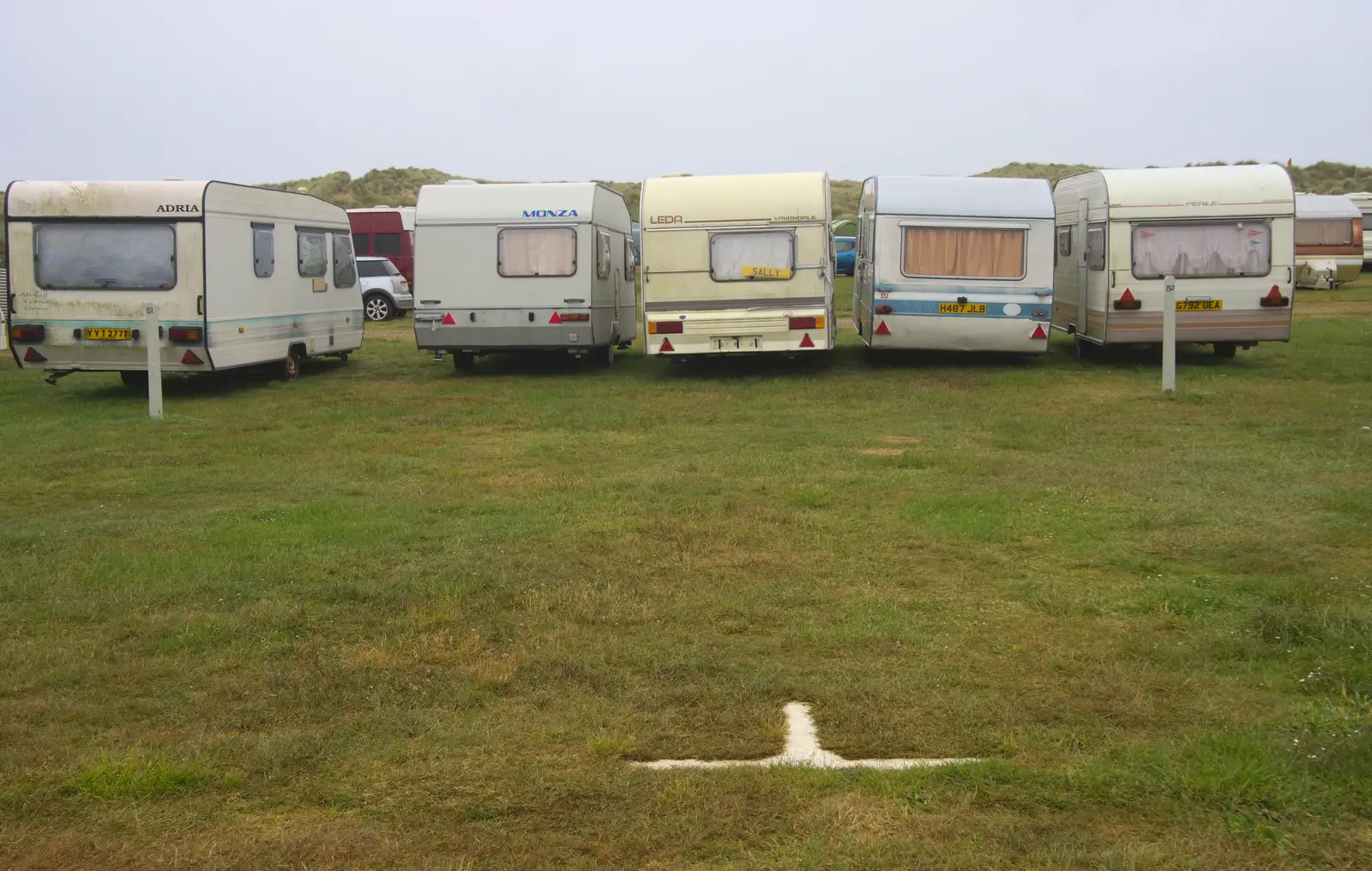 A stack of ancient caravans, from A Wet Weekend of Camping, Waxham Sands, Norfolk - 13th June 2015