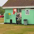 Isobel and Fred do the washing up, A Wet Weekend of Camping, Waxham Sands, Norfolk - 13th June 2015