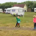 It's time for bubbles, A Wet Weekend of Camping, Waxham Sands, Norfolk - 13th June 2015