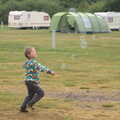 Fred chases bubbles, A Wet Weekend of Camping, Waxham Sands, Norfolk - 13th June 2015