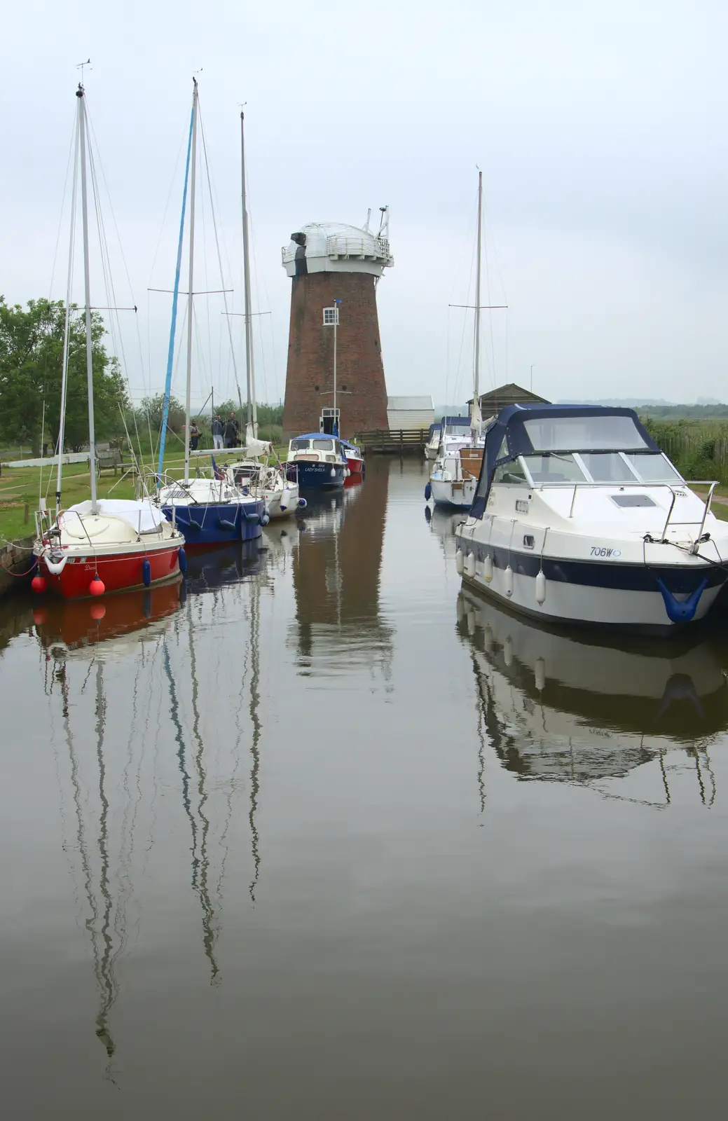 We stop off at Horsey Wind Pump on the way back, from A Wet Weekend of Camping, Waxham Sands, Norfolk - 13th June 2015