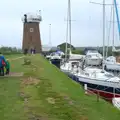 Isobel and Harry on the broads, A Wet Weekend of Camping, Waxham Sands, Norfolk - 13th June 2015