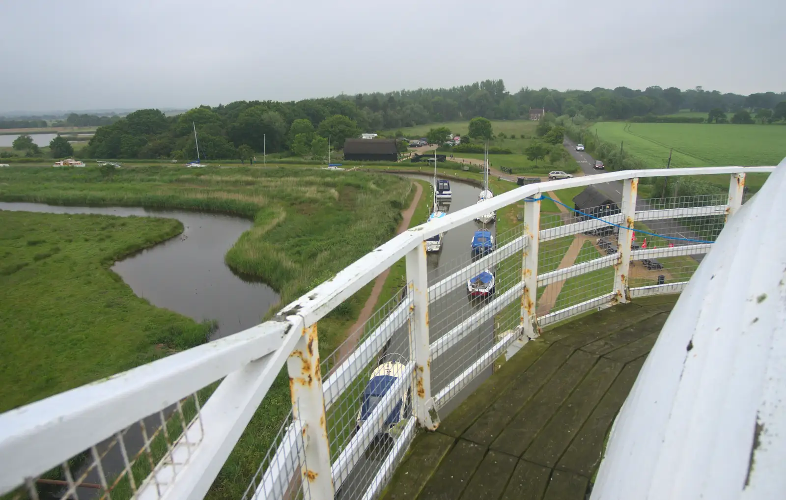 Another view from the top of the pump, from A Wet Weekend of Camping, Waxham Sands, Norfolk - 13th June 2015