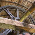 The massive sail gears up in the roof, A Wet Weekend of Camping, Waxham Sands, Norfolk - 13th June 2015