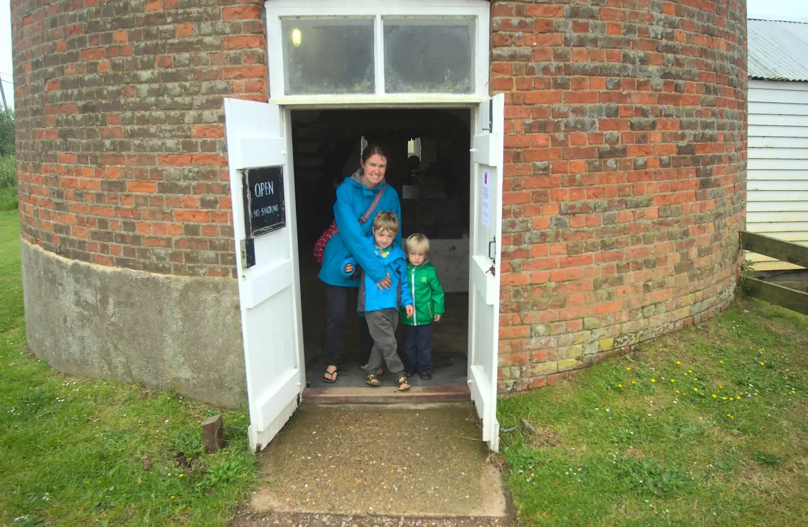 Isobel, Fred and Harry, from A Wet Weekend of Camping, Waxham Sands, Norfolk - 13th June 2015