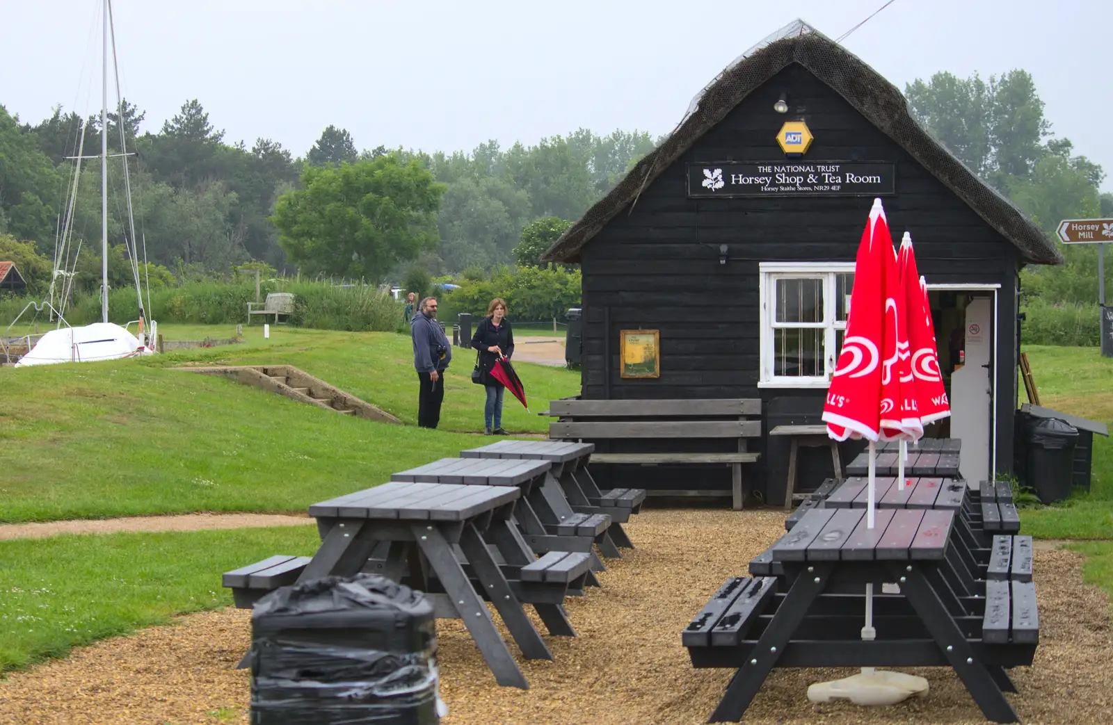 The National Trust café at Horsey, from A Wet Weekend of Camping, Waxham Sands, Norfolk - 13th June 2015