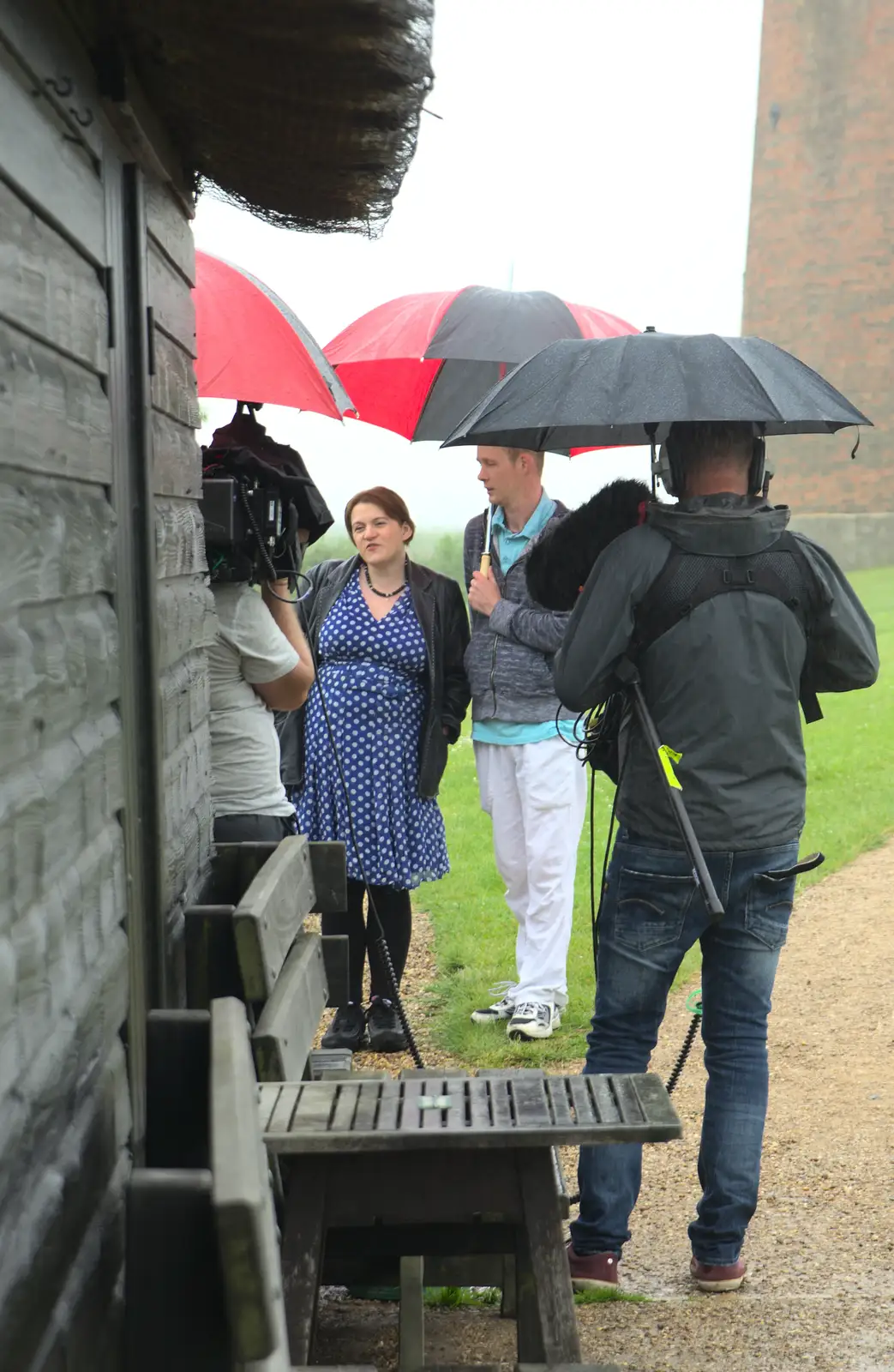 Some sort of filming for Channel Four occurs, from A Wet Weekend of Camping, Waxham Sands, Norfolk - 13th June 2015