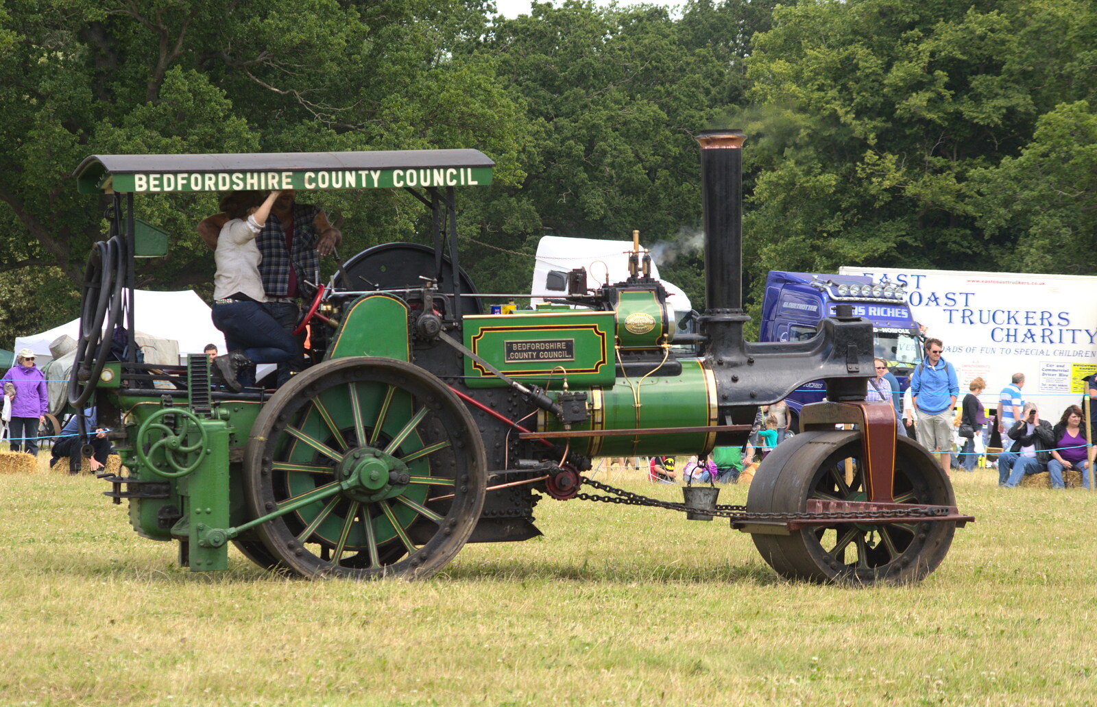 An actual steamroller from A Vintage Tractorey Sort of Day, Palgrave, Suffolk - 21st June 2015