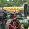 The traction engine trundles off, A Vintage Tractorey Sort of Day, Palgrave, Suffolk - 21st June 2015