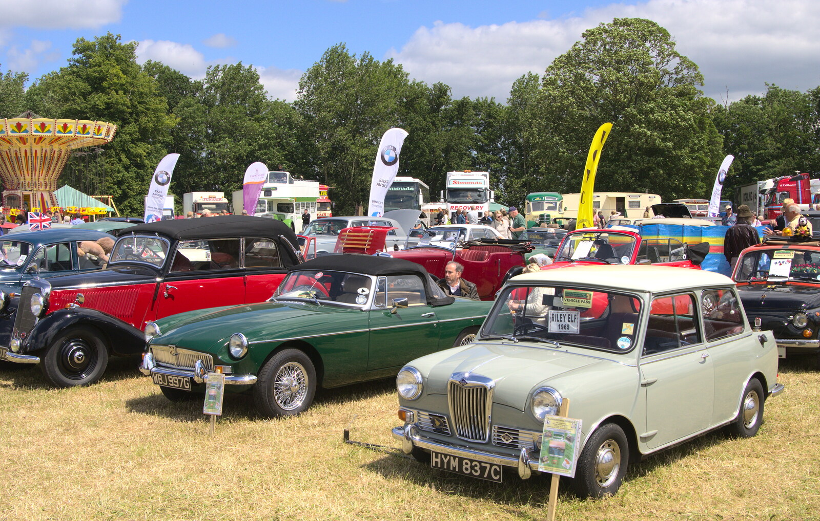 More classic motors, including a Riley Elf from A Vintage Tractorey Sort of Day, Palgrave, Suffolk - 21st June 2015