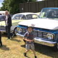 Fred in front of Paul's Ford F-100 pickup, A Vintage Tractorey Sort of Day, Palgrave, Suffolk - 21st June 2015