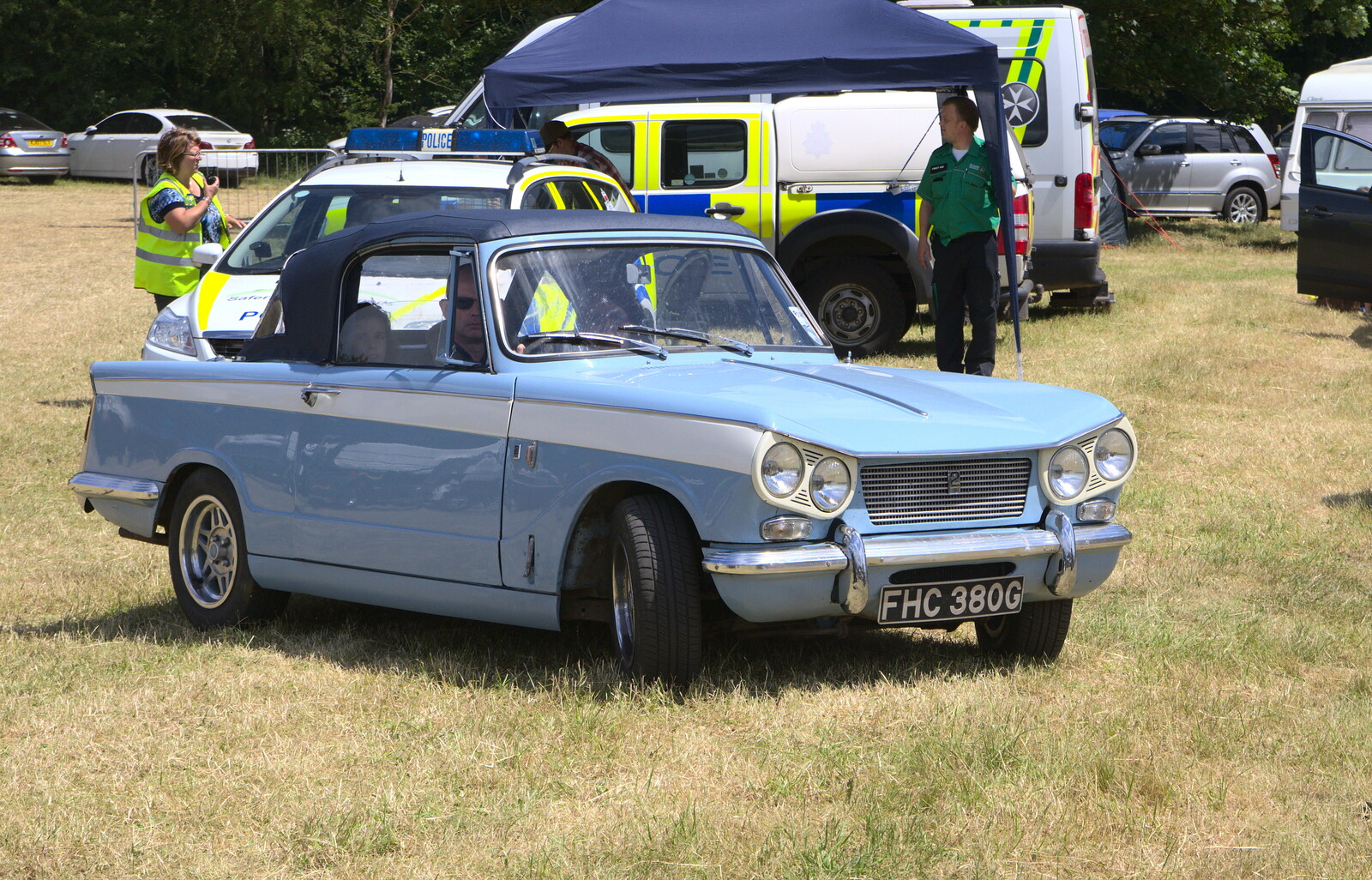 A Triumph Herald from A Vintage Tractorey Sort of Day, Palgrave, Suffolk - 21st June 2015