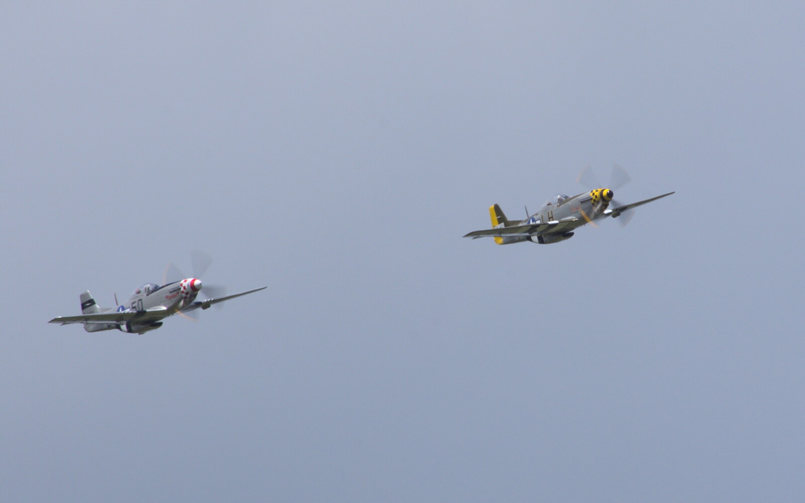 The P51-D Mustangs roar around from A Vintage Tractorey Sort of Day, Palgrave, Suffolk - 21st June 2015