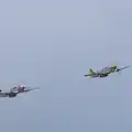 The P51-D Mustangs roar around, A Vintage Tractorey Sort of Day, Palgrave, Suffolk - 21st June 2015