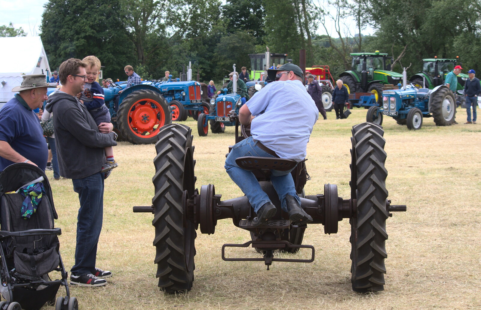 A tractor which seems to be all wheels from A Vintage Tractorey Sort of Day, Palgrave, Suffolk - 21st June 2015